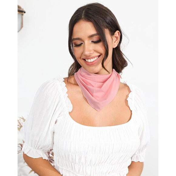 Women Head Scarf 3Pcs Polyester Tie-Back Boho Floral Hair Bandanas main image 9